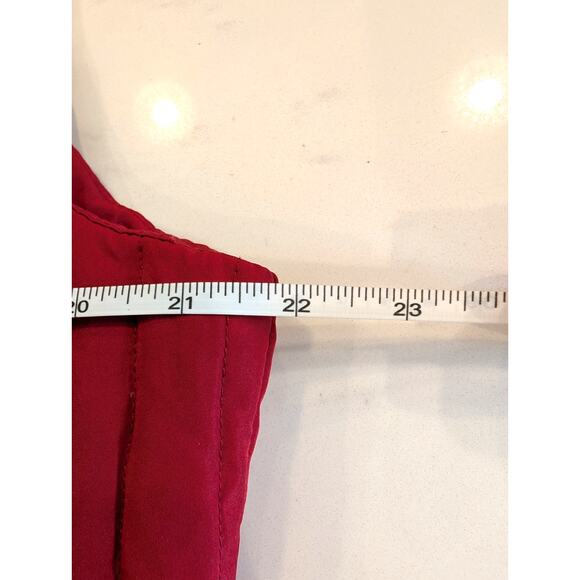 Kenneth Cole Reaction Red Puffer Vest XL Down Feather Fill Quilted Warm - Picture 7 of 7